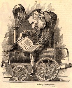 Edward William Watkin (1819-1901) door Edward Linley Sambourne