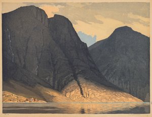 [Bergzicht met Water] door Edward Louis Laurenson