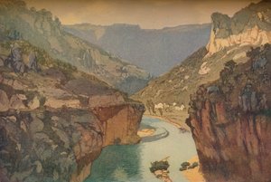De kloven van de Tarn door Edward Louis Lawrenson