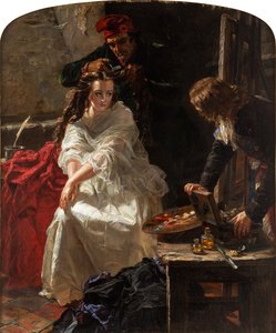 Charlotte Corday in de gevangenis van de Conciergerie, 1862
