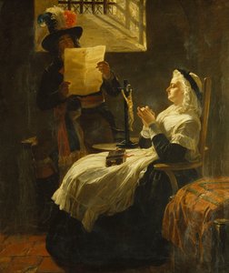 Marie Antoinette Luistert naar de Aanklacht de Dag voor Haar Proces, 1859