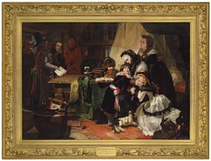 Het laatste afscheid van Marie Antoinette en haar zoon, 1856