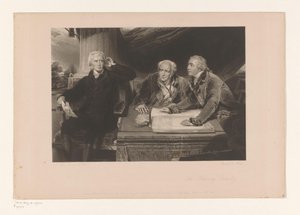 Portret van Sir Francis Baring, met zijn broer en zijn schoonzoon door Edward McInnes