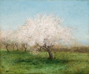 Appelbomen in een weide 1890 door Edward Mitchell Bannister