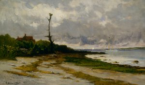 Landschap bij Newport, R.I., ca. 1877-1878 door Edward Mitchell Bannister