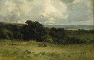 Aangename weiden door Edward Mitchell Bannister