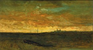 Zonsondergang door Edward Mitchell Bannister