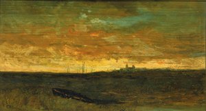 Zonsondergang door Edward Mitchell Bannister