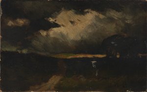 De Storm, 1881 door Edward Mitchell Bannister