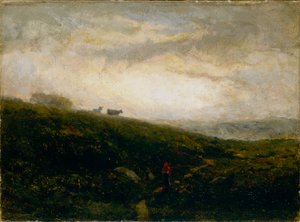 Zonder titel (koeien dalen heuvel af)