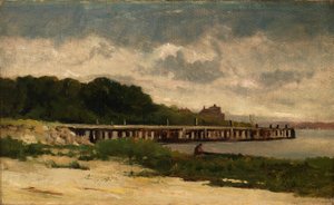 Zonder titel (landschap met pier)