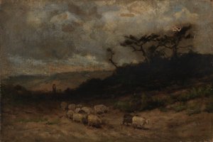 Zonder titel (herder met schapen)