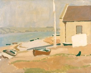 Reddingsboothuis, Ferryside, 1923-1943 door Edward Morland Lewis