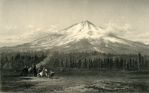 Mount Shasta, 1872 door Edward Paxman Brandard
