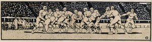 Voetbalwedstrijd door Edward Penfield