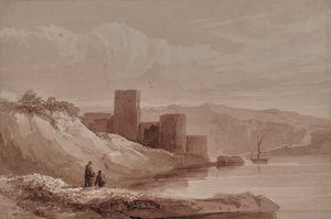 Landschap met rivier door Edward Pretty