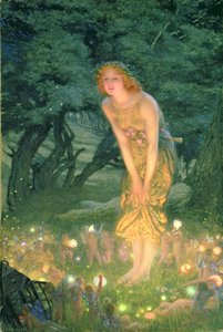 Midzomeravond door Edward Robert Hughes