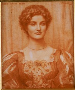 Portret van Hilda Virtue Tebbs, 1897 door Edward Robert Hughes