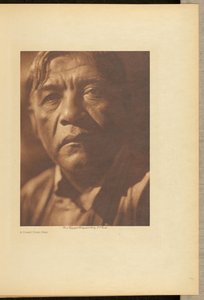 Een kust-Pomo man door Edward S. Curtis