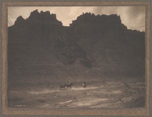In de schaduw van de klif door Edward S. Curtis
