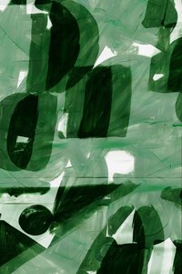 Dynamische groene vormen door Edward Selkirk