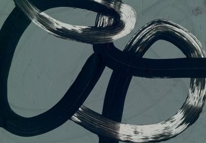Vloeiende abstracte penseelstreken door Edward Selkirk