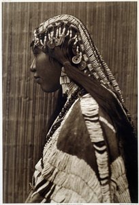 Portret Van Indiaans Meisje door Edward Sheriff Curtis