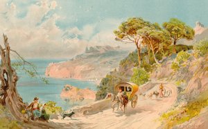 Kustweg bij Soller, Majorca door Edward Theodore Compton