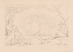 Heerlijk Wyoming! door Edward Webb, after George Elgar Hicks