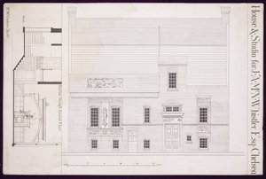Ontwerp voor Huis en Studio voor J.A.M. Whistler Esq, Chelsea, c.1877-78
