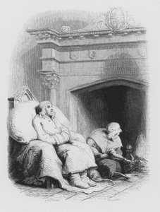 Shakespeare, De Magere en Slipperige Pantaloon (gravure)
