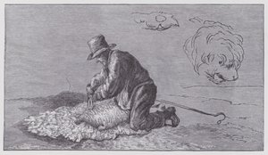 Schapenscheren door Edwin (after) Landseer