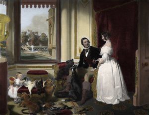 Windsor Castle in moderne tijden door Edwin (after) Landseer