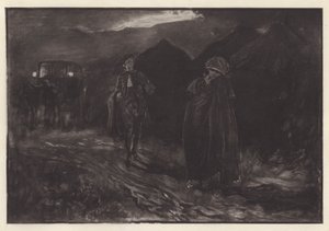Illustratie voor She Stoops to Conquer door Oliver Goldsmith door Edwin Austin (after) Abbey