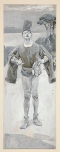 Autolycus, illustratie bij Ballads and Ballad Music Illustrating Shakespeare door Edwin Austin Abbey