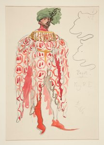 Bagot, kostuumschets voor Henry Irving door Edwin Austin Abbey