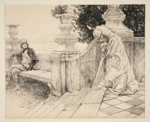 Beatrice door Edwin Austin Abbey