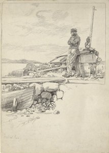 Kapitein Sandy door Edwin Austin Abbey