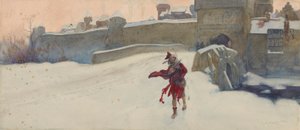 Compositie studie door Edwin Austin Abbey