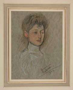 Kroning van Edward VII Portret: Prinses Victoria Alexandra Olga Mary door Edwin Austin Abbey