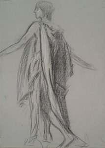 Vroege Figurenstudie door Edwin Austin Abbey