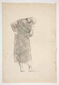 Figurenstudie voor door Edwin Austin Abbey