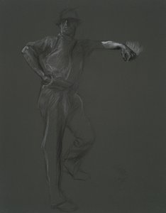 Figurenstudie door Edwin Austin Abbey