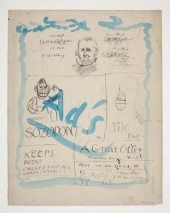 Illustratie voor The Tile Club krant? door Edwin Austin Abbey