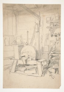 Interieurstudie door Edwin Austin Abbey