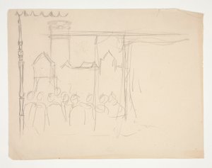Isabella en de Hertog (studie voor .1108), uit Maat voor Maat door Edwin Austin Abbey