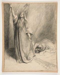 Jael en Sisera door Edwin Austin Abbey