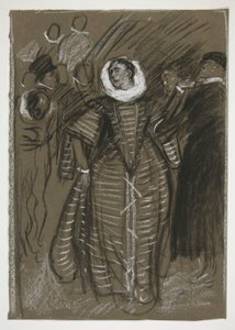 Katharina, Act I, Scene I, Taming of the Shrew door Edwin Austin Abbey