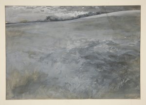 Landschap door Edwin Austin Abbey