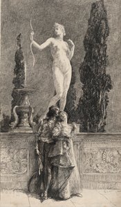 Lorenzo en Jessica: door Edwin Austin Abbey